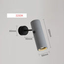Applique murale avec spot LED réglable gris ciment style industriel
