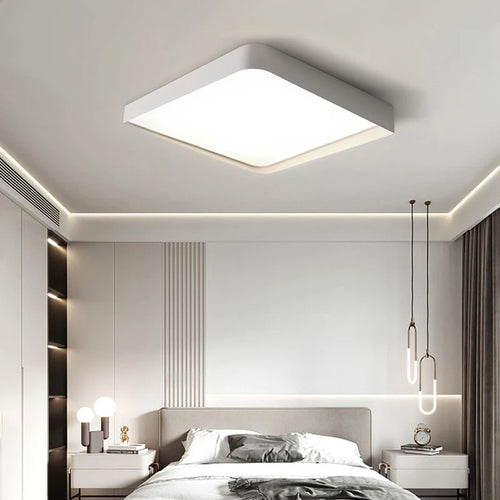 Modern minimalist nordic geometric LED ceiling light - vue 5 sur 11