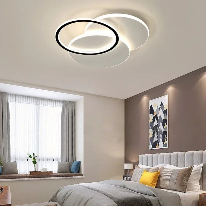 plafonnier led moderne lustre décoratif pour intérieur - vue 6 sur 9