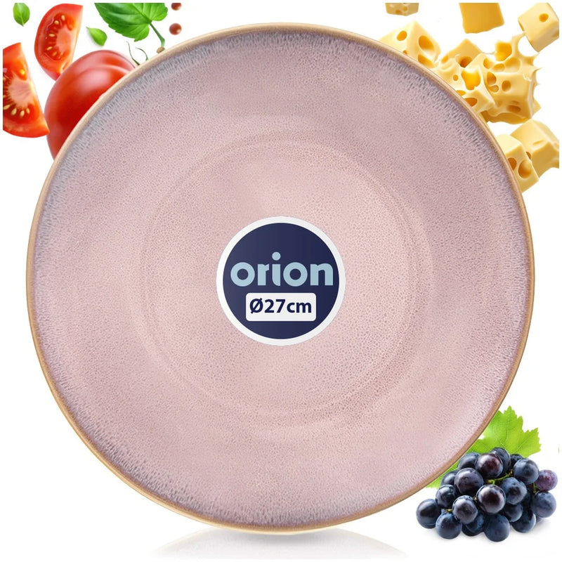 Assiette plate céramique émaillée style minimaliste 27 cm