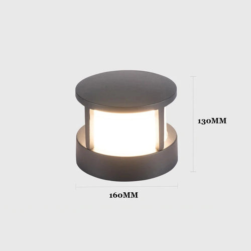 (WECUS) Nordic Garden Villa Pillar Light, Outdoor Courtyard Wall Light, Outdoor Waterproof Landscape Lawn Light