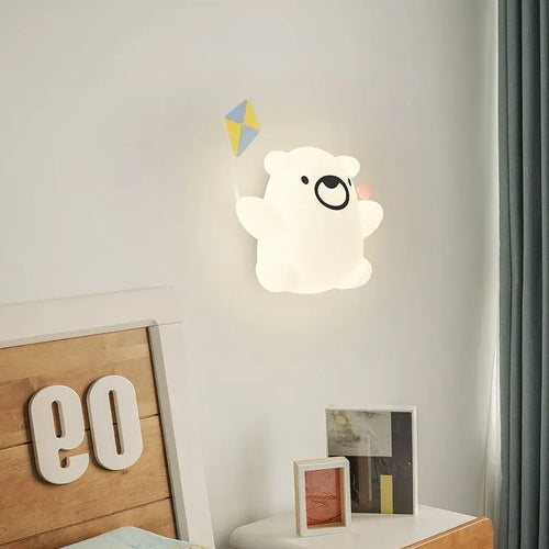 applique murale dessin animé pour enfant avec télécommande optionnelle