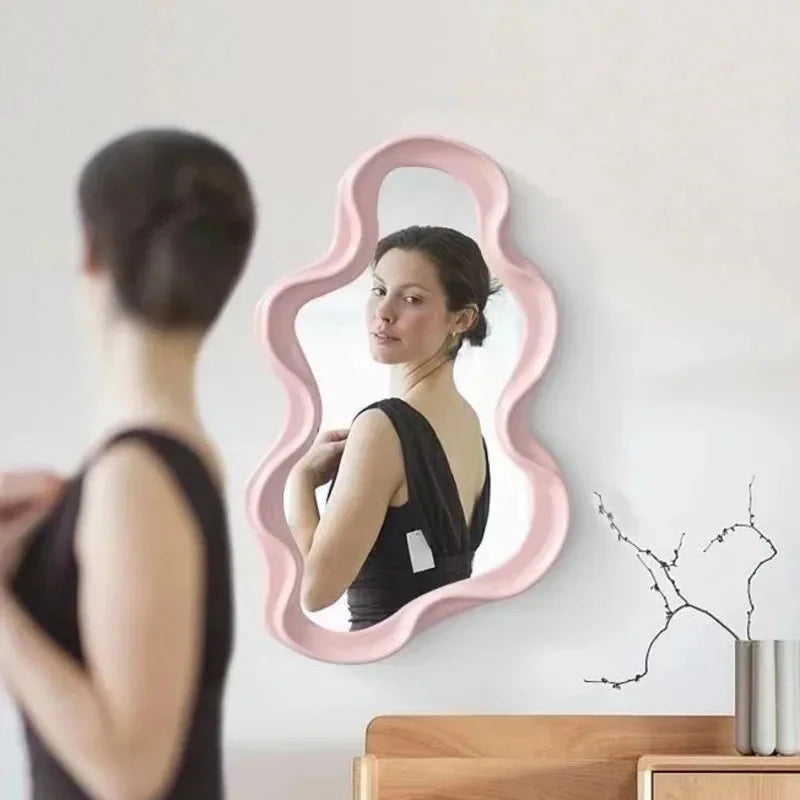 miroir vertical nuage pour bureau dortoir salle de bain décoration - vue 3 sur 12