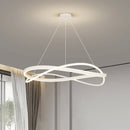 Minimalist Nordic LED chandelier for large art halls