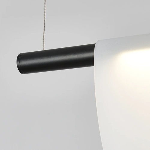 Lustre acrylique moderne nordique Led en verre coloré - vue 5 sur 10