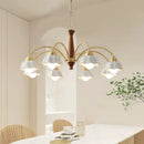 lustre moderne en céramique à fleurs pour intérieur contemporain