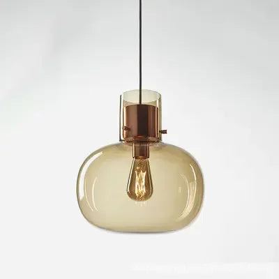 suspension en verre fumé pour décoration moderne et élégante