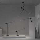 Minimalist black metal pendant light for interior decor