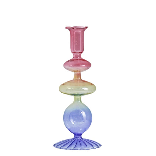 bougeoir en verre pour décorations de fête et mariage - vue 14 sur 16
