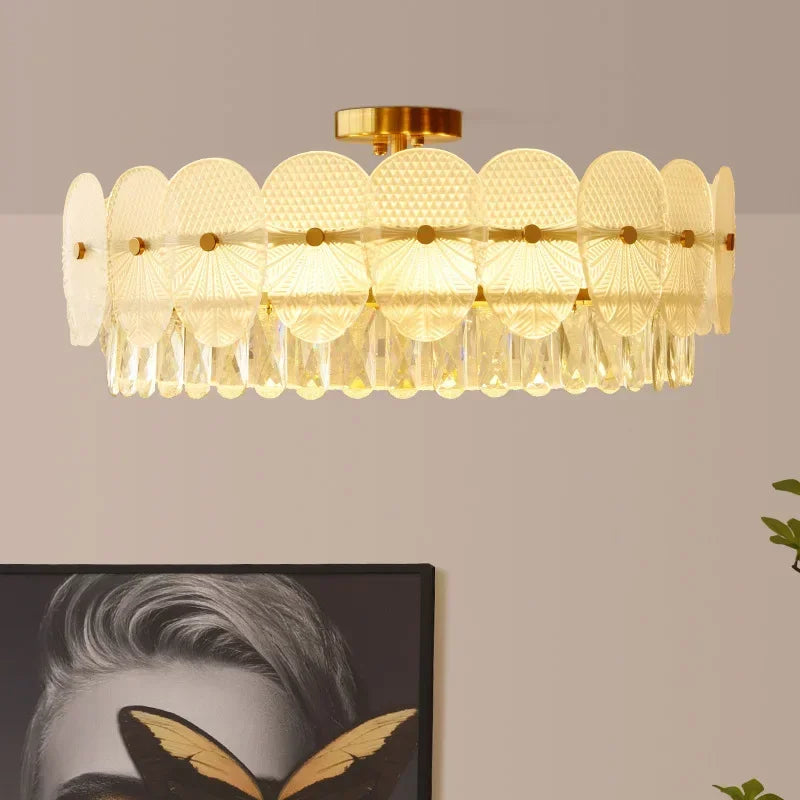 suspension moderne en cristal design pour intérieur élégant - vue 5 sur 9