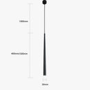 suspension conique en tube long en acrylique et cuivre pour bar et magasin