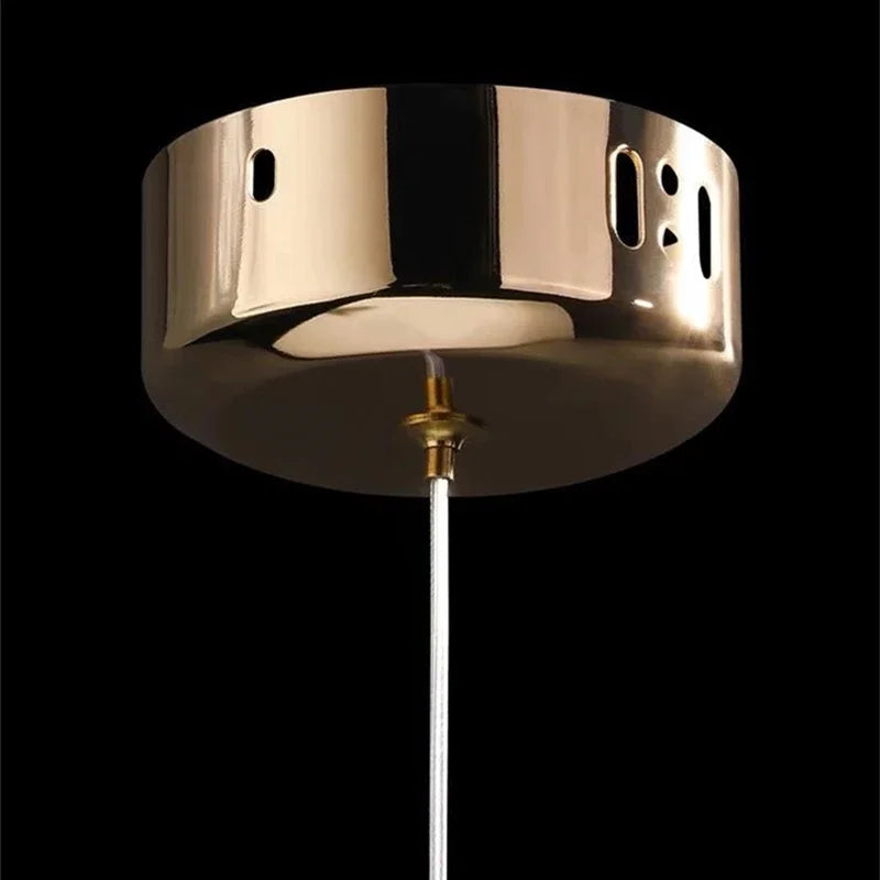 Gold Lucky Bag Chandelier For Living Room Bedroom Bedside Corridor Home Decoration Accessories Led Lighting Decorative Lamps - vue 5 sur 7