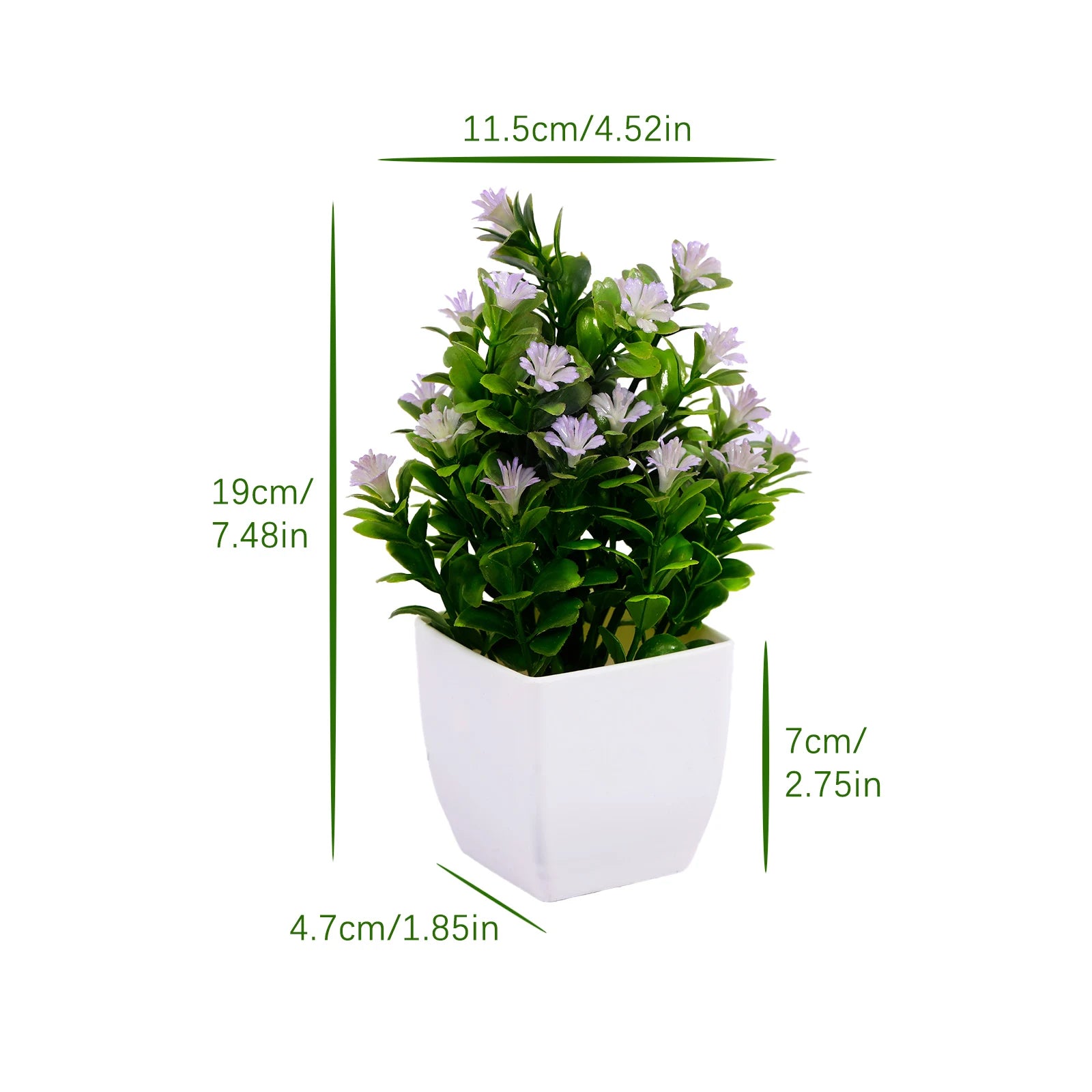 plante artificielle en pot pour décoration de bureau et jardin - vue 16 sur 45