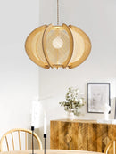 lustre moderne en corde de chanvre japonais pour décoration intérieure
