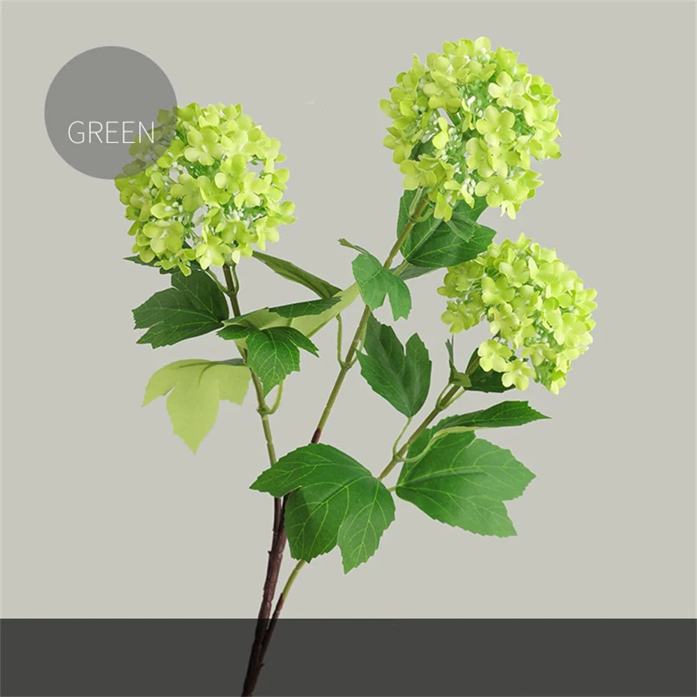 bouquet d'hortensias artificiels en soie pour décoration de mariage - vue 13 sur 13