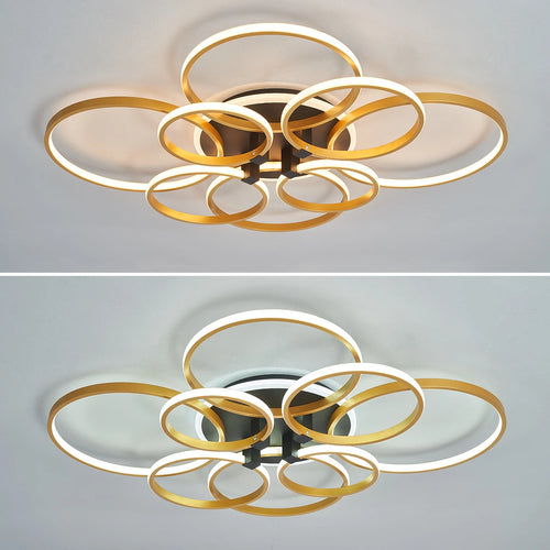 lustre moderne à LED pour décoration intérieure élégante