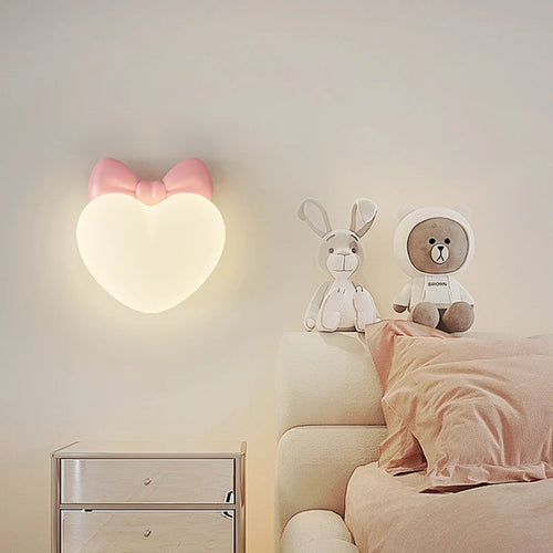 applique murale led romantique couronne coeur nuage pour enfants - vue 3 sur 12