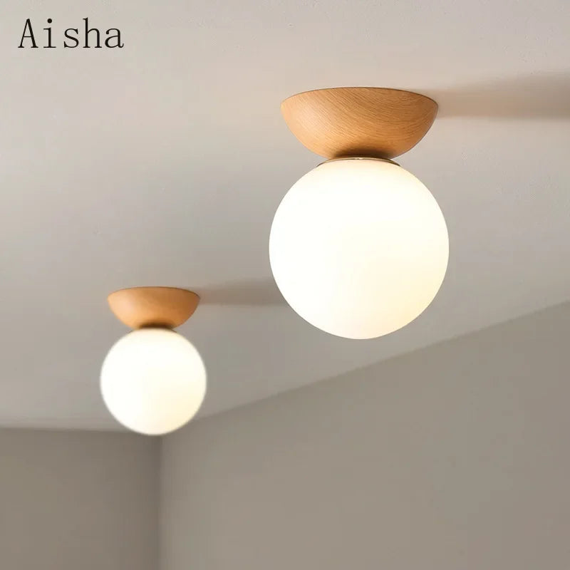 suspension rétro en forme de bûche style nordique décoratif intérieur - vue 3 sur 10