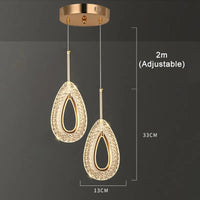Nordic ring LED pendant light for bedroom, bedside and living room
