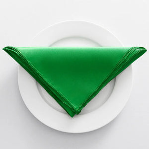 Decorative satin table napkin for wedding and reception