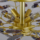 lustre led en agate naturelle idéal pour décoration romantique