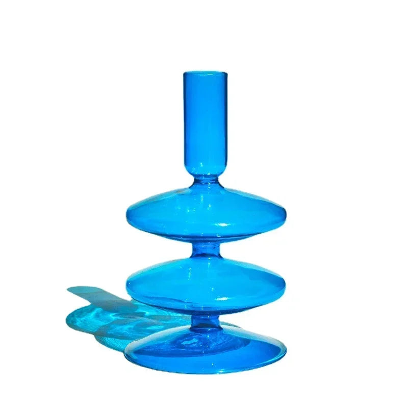 bougeoirs décoratifs en verre pour mariage et décoration intérieure - vue 12 sur 32