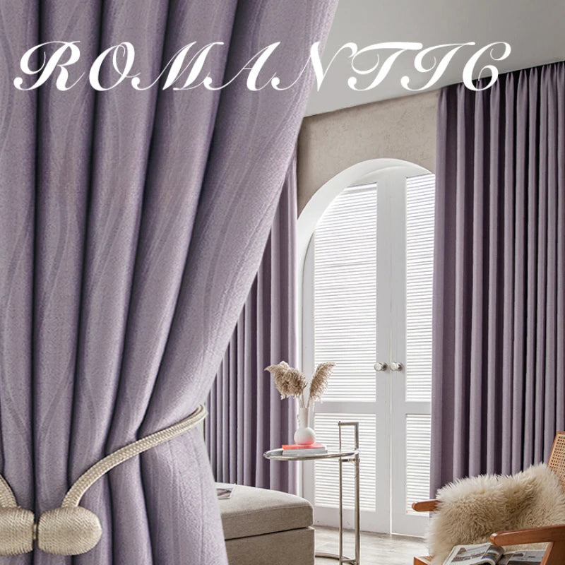Rideau occultant style français pour salon chambre balcon