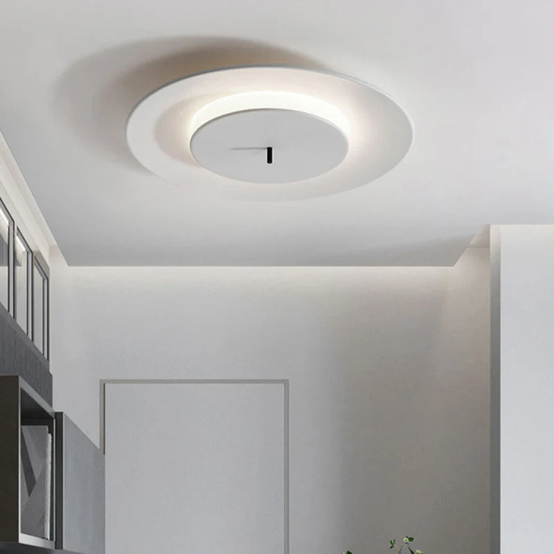 Modern designer round ceiling light nordic minimalist - vue 5 sur 10