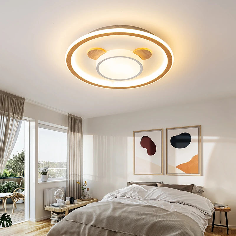 plafonniers nordiques led dessin animé éclairage intérieur art décoration - vue 7 sur 11