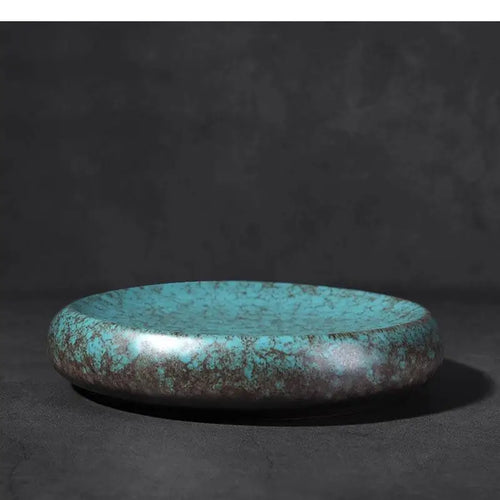 Assiettes plates ceramique style retro kiln sushi dessert