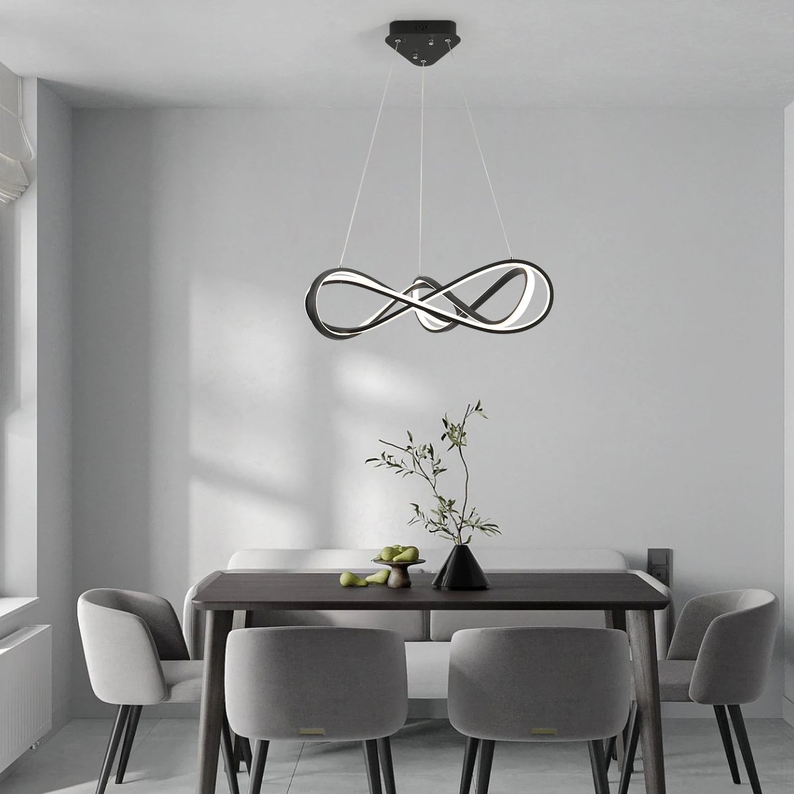 suspension design moderne avec télécommande et courbes élégantes - vue 5 sur 12