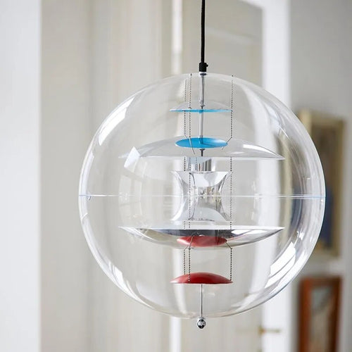 Design nordique en verre: Suspension Globe - vue 3 sur 9
