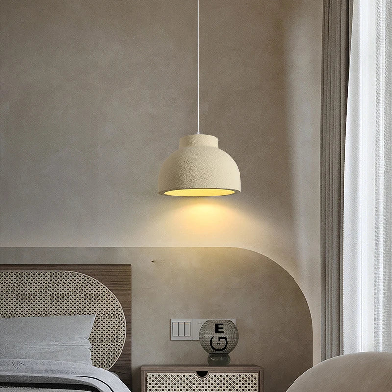lampe pendante en ciment style wabi-sabi pour restaurant - vue 6 sur 10