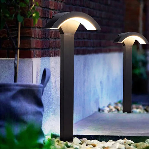 lampe de jardin extérieure led étanche design contemporain pour villa - vue 7 sur 47