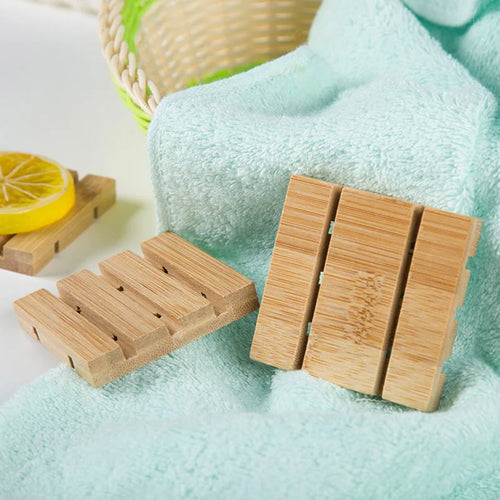porte-savon en bambou créatif avec huiles essentielles et drainage - vue 5 sur 6