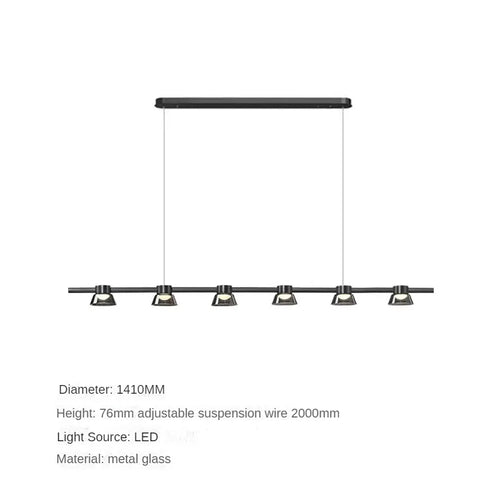 Italian minimalist glass chandelier for modern interiors - vue 12 sur 12