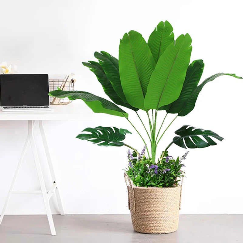grandes plantes artificielles de bananier pour décoration intérieure et extérieure - vue 4 sur 6