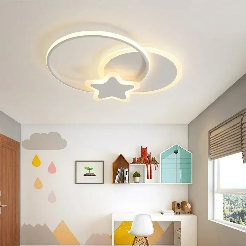 Plafonnier moderne à LEDs pour enfants chambre salon salle à manger chambre étude allée - vue 6 sur 24