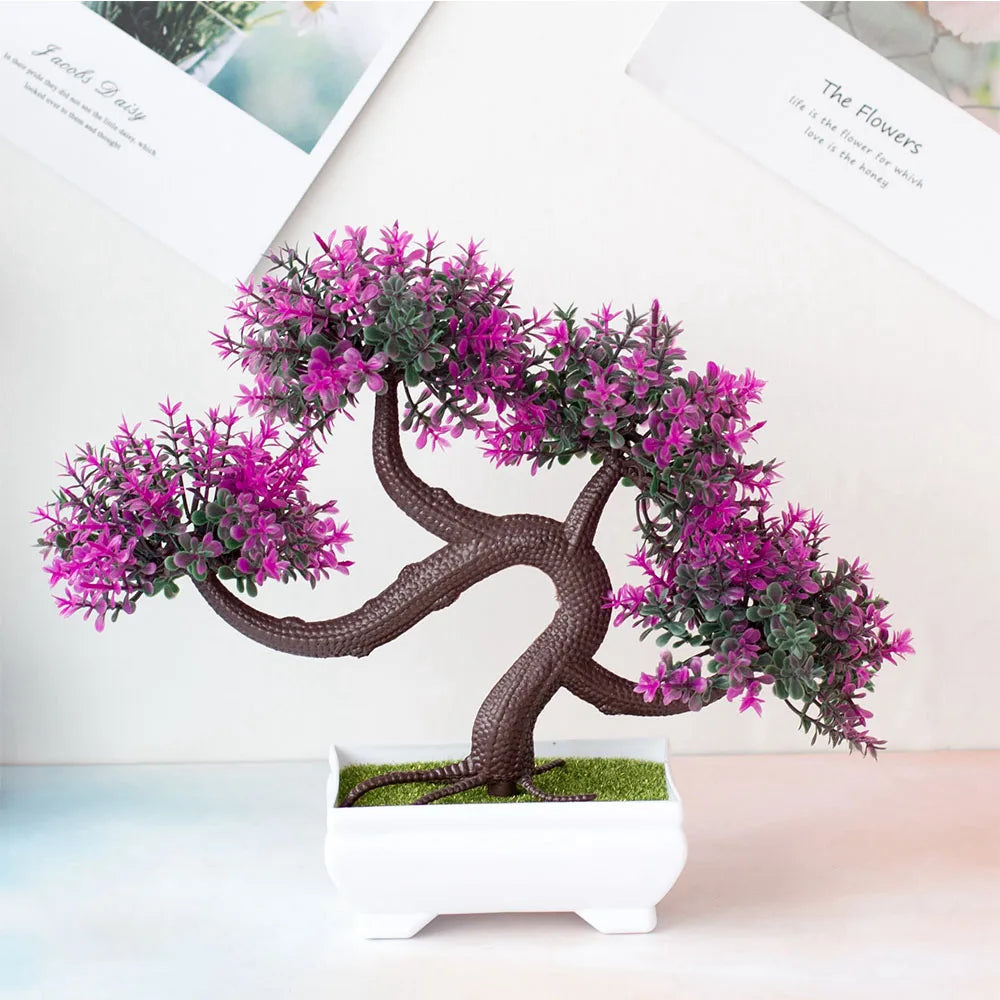 plantes artificielles décoratives bonsaï en pot pour jardin zen - vue 12 sur 25