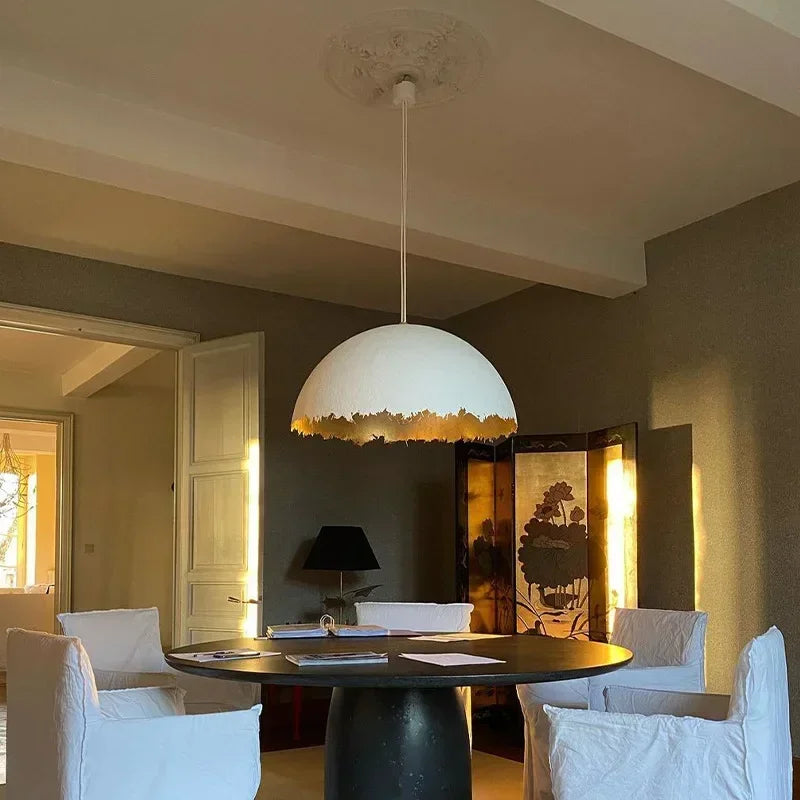 lustre led créatif demi-mois designer italien éclairage intérieur