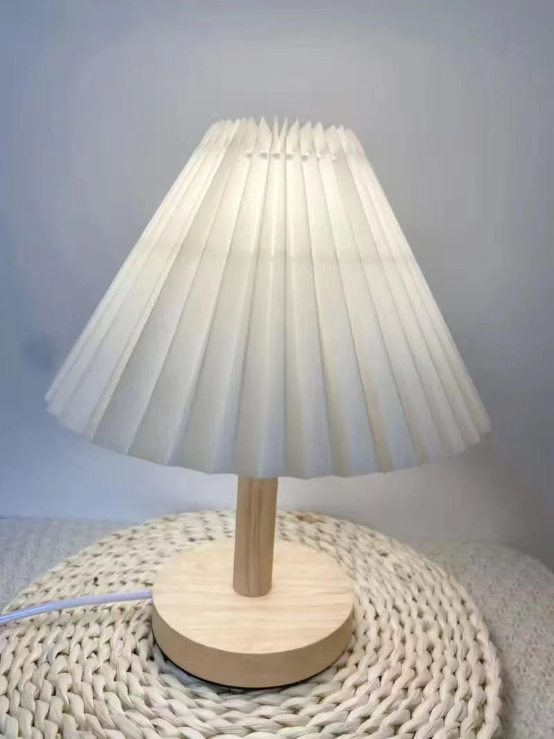 Lampe de Table plissée LED nordique moderne Ins - vue 6 sur 10