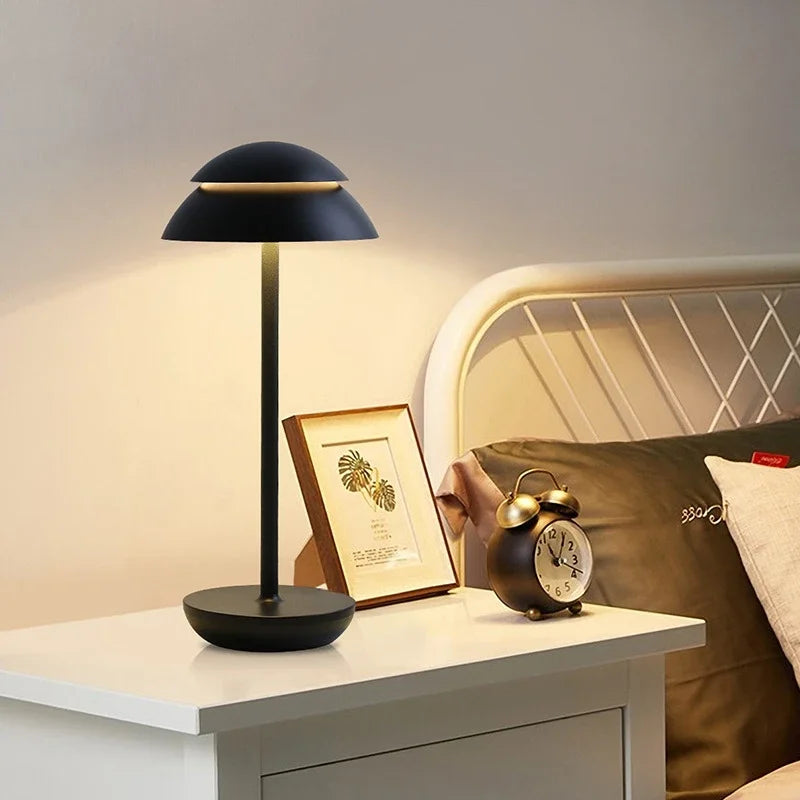lampe rechargeable vintage led usb sans fil veilleuse portable - vue 3 sur 11
