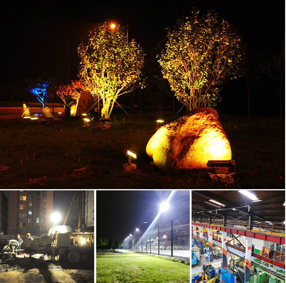 projecteur led haute luminosité pour éclairage extérieur jardin et rue - vue 11 sur 11