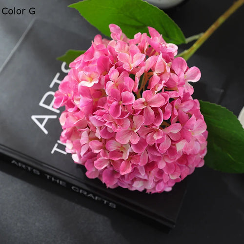 New Silk Simulation Hydrangea Flower European Style Home Decoration,Wedding Floor Arrangement Large Hydrangea Flower - vue 14 sur 13