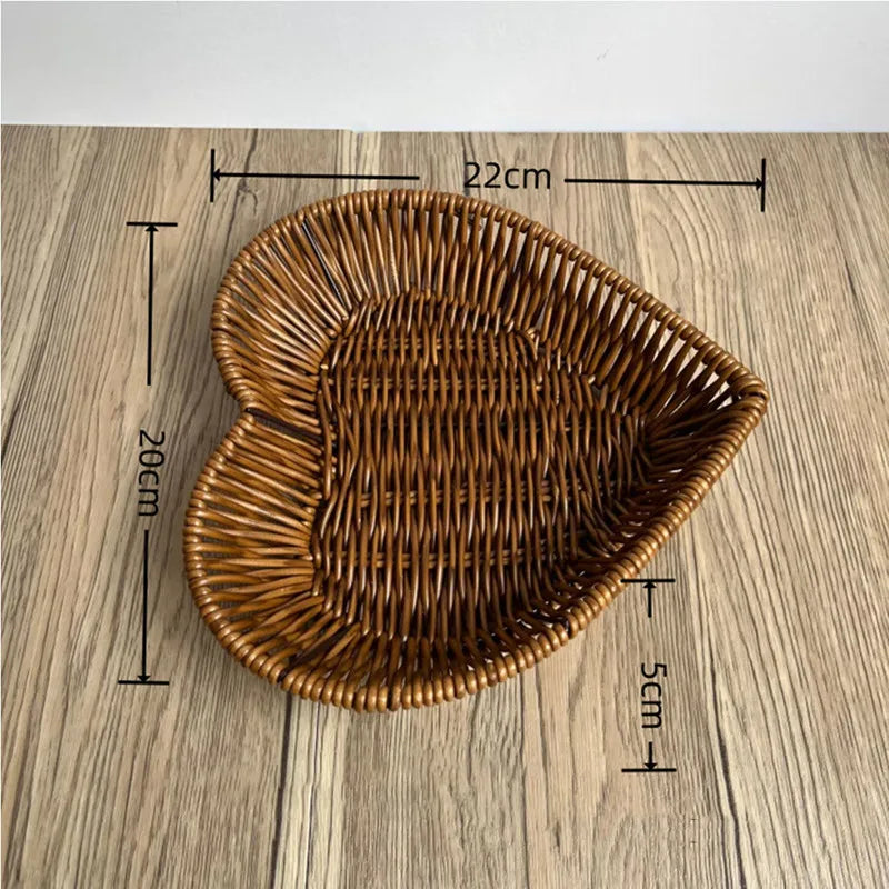 panier en rotin tissé pour fruits et rangement décoratif - vue 11 sur 12