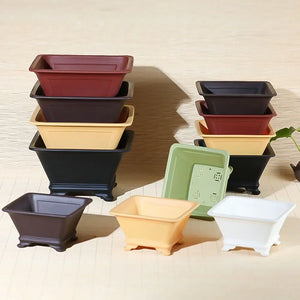 Clay flower pots for creative gardening and bonsai