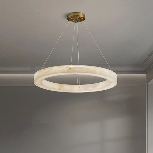 suspension circulaire en marbre pour décoration intérieure