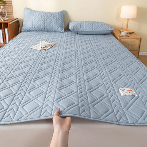 literie matelassée en coton de soja pour lit doux - vue 10 sur 10