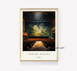 classic art library edward hopper modern posters wall decor