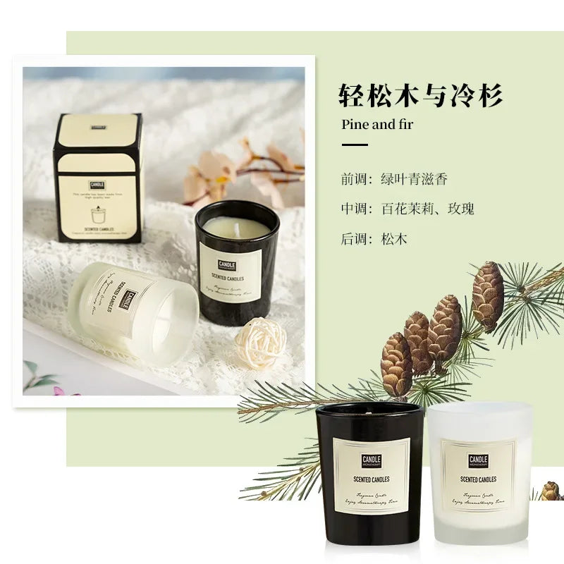 bougie aromathérapie parfumée plantes européennes pour air pur et décoratif - vue 14 sur 19